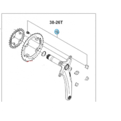 SHIMANO Kit Vis + Caches XTR M980 Pour Plateau 38 Dents