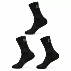 SPIUK Pack De 3 Paires De Chaussettes Anatomic Summer Noir